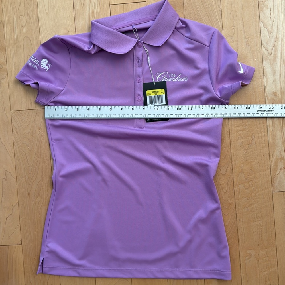 Nike Women's Lavender Button Down GOLF Shirt - Picture 8 of 8